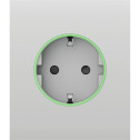 Ajax CenterCover (smart) [ type F ] White - Передняя панель и крышка розетки