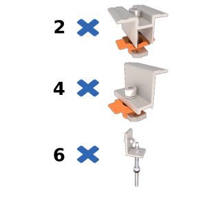 Комплект креплений к металлочерепице MetalTile II - фото №1 Комплект креплений к металлочерепице MetalTile II купить