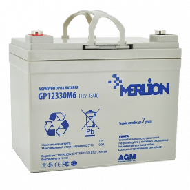 Аккумуляторная батарея MERLION AGM GP12330M6 12 V 33 Ah