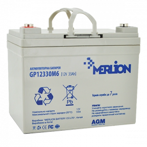 Аккумуляторная батарея MERLION AGM GP12330M6 12 V 33 Ah купить