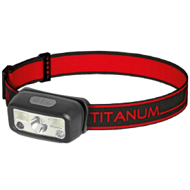 TITANUM TLF-H07 – Налобний ліхтарик (80Lm, Sensor, USB-C, Red Light)