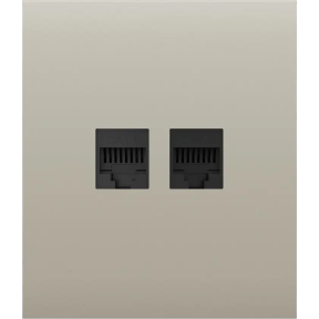 Ajax CenterCover (LAN) Ivory – Передняя панель для встроенной интернет-розетки купить