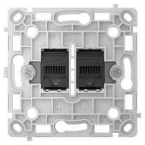 Ajax OutletCore (LAN) Vertical Black - Механізм розетки