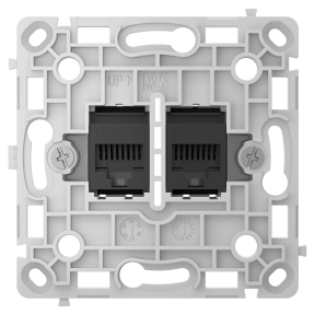 Ajax OutletCore (LAN) Vertical Black - Механизм розетки купить