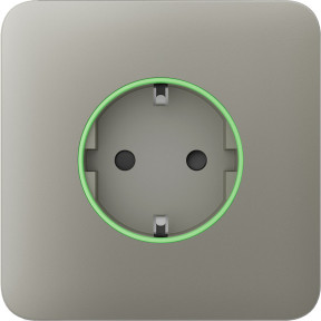 Ajax SoloCover (smart) Olive - Передняя панель для встроенной розетки купить