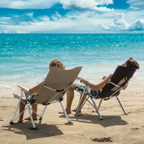 Крісло складане Naturehike NH17T003-Y, алюміній, чорний Ціна