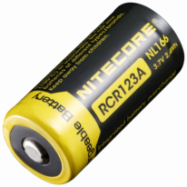 Nitecore NL166 3.7V (650mAh) - Аккумулятор литиевый 16340 (RCR123A)