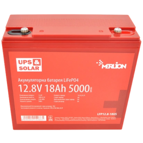 Merlion LiFePO4 12.8V 18AH - Акумуляторна батарея - фото №1 Merlion LiFePO4 12.8V 18AH - Акумуляторна батарея купить