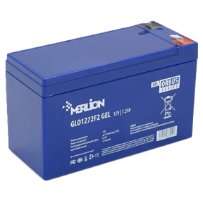 MERLION ORBUS GLO1272F2 – Акумуляторна батарея для ДБЖ (12 В, 7.2 А·год, GEL, F2) купити