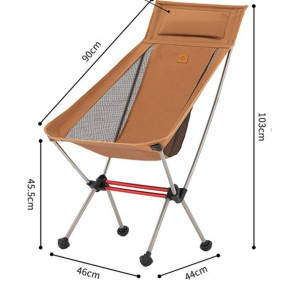 Крісло складане ультралегке Naturehike Stellaluna L02 CNK2350JJ018, помаранчеве зображення