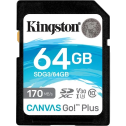 Модуль флеш-пам'яті Kingston 64GB SDXC Canvas Go Plus 170R C10 UHS-I U3 V30