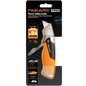 Fiskars CarbonMax Fixed Utility Knife (1027222) - Нож с фиксированным лезвием