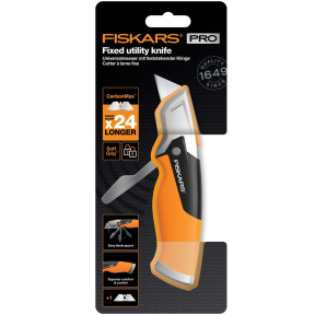 Fiskars CarbonMax Fixed Utility Knife (1027222) - Ніж з фіксованим лезом купити