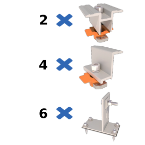Комплект кріплень до бітумної черепиці Bitum II купити