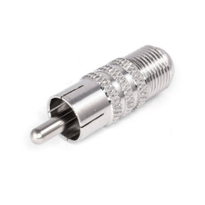 Штекер-перехідник F-RCA - фото №1 Штекер-перехідник F-RCA купити