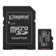 Карта памяти Kingston microSD 256GB C10 UHS-I A1 V10 R150MB/s + SD