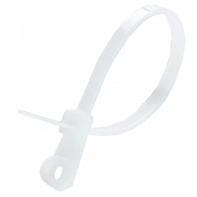 Стяжка кабельна з кiльцем біла APRO 4х150 (пач. 100 шт.) - фото №1 Стяжка кабельна з кiльцем біла APRO 4х150 (пач. 100 шт.) купити