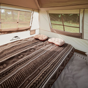 Намет з навісом Naturehike Village CNK2300ZP022, коричневий малий купити