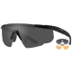 Защитные баллистические очки Wiley X SABER ADV Серые/Прозрачные/Оранжевые линзы/Матовая черная оправа