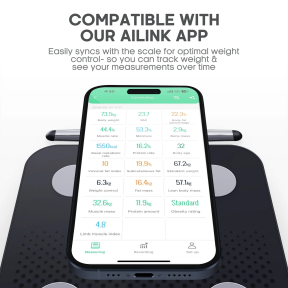 Смарт-ваги OYeet BS-OY03 Smart Scale Темно-Сірі фото