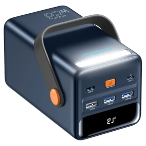 Повербанк Choetech B664 50000мА•г Deep Blue (65W PD, QC 3.0, Li-pol, з LED-ліхтарем) зображення