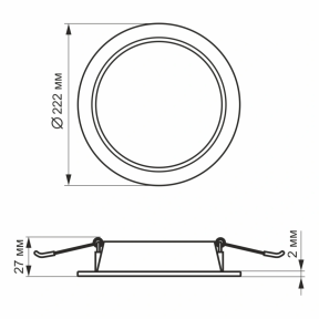 VIDEX 20W 5000K 220V - LED светильник Back круглый - фото №5 VIDEX 20W 5000K 220V - LED светильник Back круглый Цена