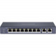 Hikvision DS-3E0310P-E/M - 8-портовий некерований комутатор Fast Ethernet POE