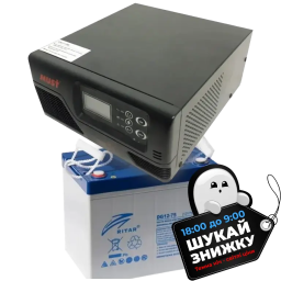 Комплект ИБП + АКБ MUST EP20-R1000W + 12V 75Ah DG12-75