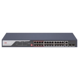 Hikvision DS-3E0326P-E(C) - Коммутатор 24 порта неуправляемый PoE