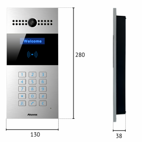 Багатоабонентна інтерком-панель виклику AKUVOX R27A купити