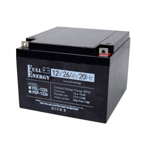 Аккумулятор 12В 26 Ач для ИБП Full Energy FEP-1226 - фото №1 Аккумулятор 12В 26 Ач для ИБП Full Energy FEP-1226 купить