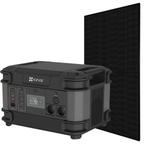 Ezviz CS-PS1300 (CN066)(FR) + Canadian Solar CS6R-395MS Full Black - Комплект из портативной зарядной станции и солнечной панели купить