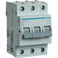 Автоматичний вимикач Hager In=25 А, 3п, С, 6 kA, 3м MC325A