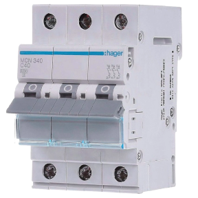 Hager MCN340 - Автоматичний вимикач 3P 6kA C-40A 3M купити