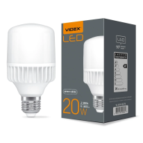 VIDEX A65 20W E27 5000K 220V - LED лампа