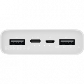 Повербанк Xiaomi Mi Power Bank 3 20000 mAh 18W PLM18ZM White (VXN4258CN) фото
