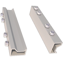 Kripter Light D 150 мм (2 шт) – Поздовжній з'єднувач профілю (для Al Light D, внутрішній монтаж, з шурупами)