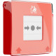 Ajax ManualCallPoint (Red) Jeweller - Беспроводная настенная кнопка для активации пожарной тревоги вручную