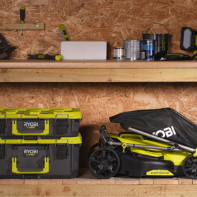 Газонокосарка акумуляторна безщіткова RYOBI RY18LMX33A-0 33см ONE+ (каркас) - фото №4 Газонокосарка акумуляторна безщіткова RYOBI RY18LMX33A-0 33см ONE+ (каркас) фото