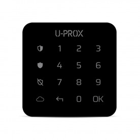 U-Prox Keypad G1 Черная - Миниатюрная клавиатура с сенсорной поверхностью для одной группы