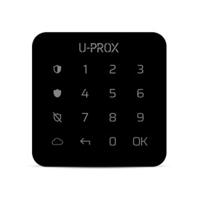 U-Prox Keypad G1 Чорна - Мініатюрна клавіатура з сенсорною поверхнею для однієї групи купити