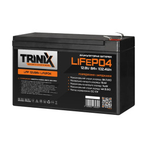Акумуляторна батарея літій-залізо-фосфатна 12.8В 8А*год Trinix LFP 12V8Ah LiFePO4 купити