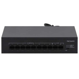 Hedy HY8H2-96 – Некерований PoE-комутатор (8xPoE 100M, 2xUplink, 90W, Watchdog, Extend 250m)