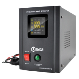 ДБЖ з правильною синусоїдою Europower PSW-EPB500TW12 (300 Вт) 5/10А, під зовнішню АКБ 12В, Q2 (415*2