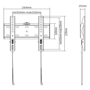 Gembird WM-42F-01 23-42" - Кронштейн для телевизора 30 кг фото