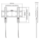 Gembird WM-42F-01 23-42" - Кронштейн для телевізора 30 кг