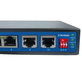 Ewind EW-S1910G-DP – Некерований PoE-комутатор (8xPoE, 2x1000M Uplink, 120 Вт) зображення