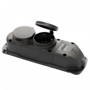 ERKA 6002 Колодка двойная с заглушкой 2*16 (каучук) купить