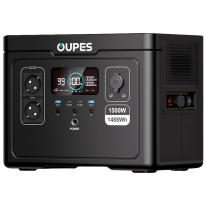 Портативная зарядная станция OUPES S015 (1500 Вт / 1488 Вт·ч, LiFePO4, 2xAC 230V, PD 140W)