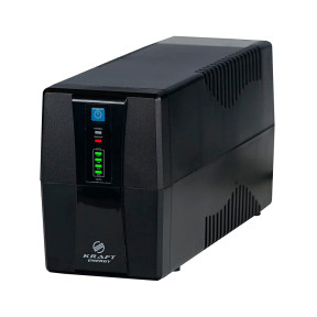 Джерело безперебійного живлення Kraft KRF-600VA/360W(LED) UPS - фото №1 Джерело безперебійного живлення Kraft KRF-600VA/360W(LED) UPS купити